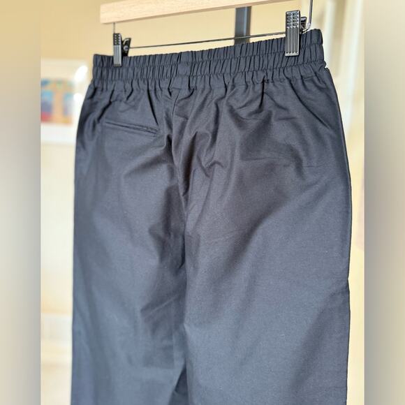 Djerf Avenue Breezy Pants Black Organic Cotton Relaxed Fit Women’s Medium NEW - Picture 6 of 7